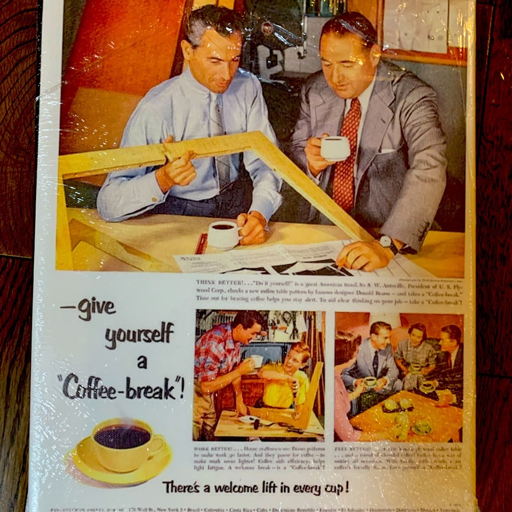 Set of 5 vintage office supply advertisements